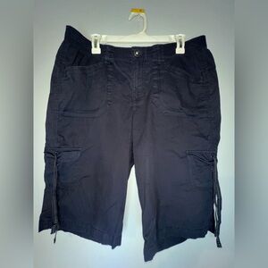 Gloria Vanderbilt Women's navy Cargo Shorts